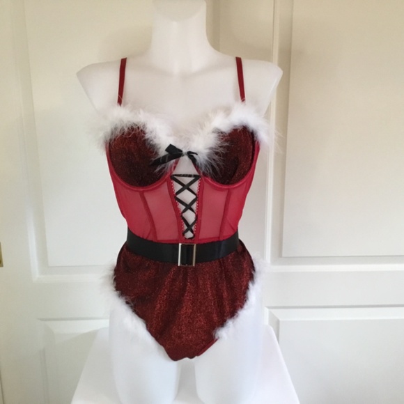 Women’s Christmas Bodysuit Corset Lingerie - Picture 3 of 7